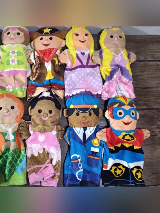 Melissa And Doug Lot Of 18 Hand Puppets (Animals/People) - Picture 3 of 14